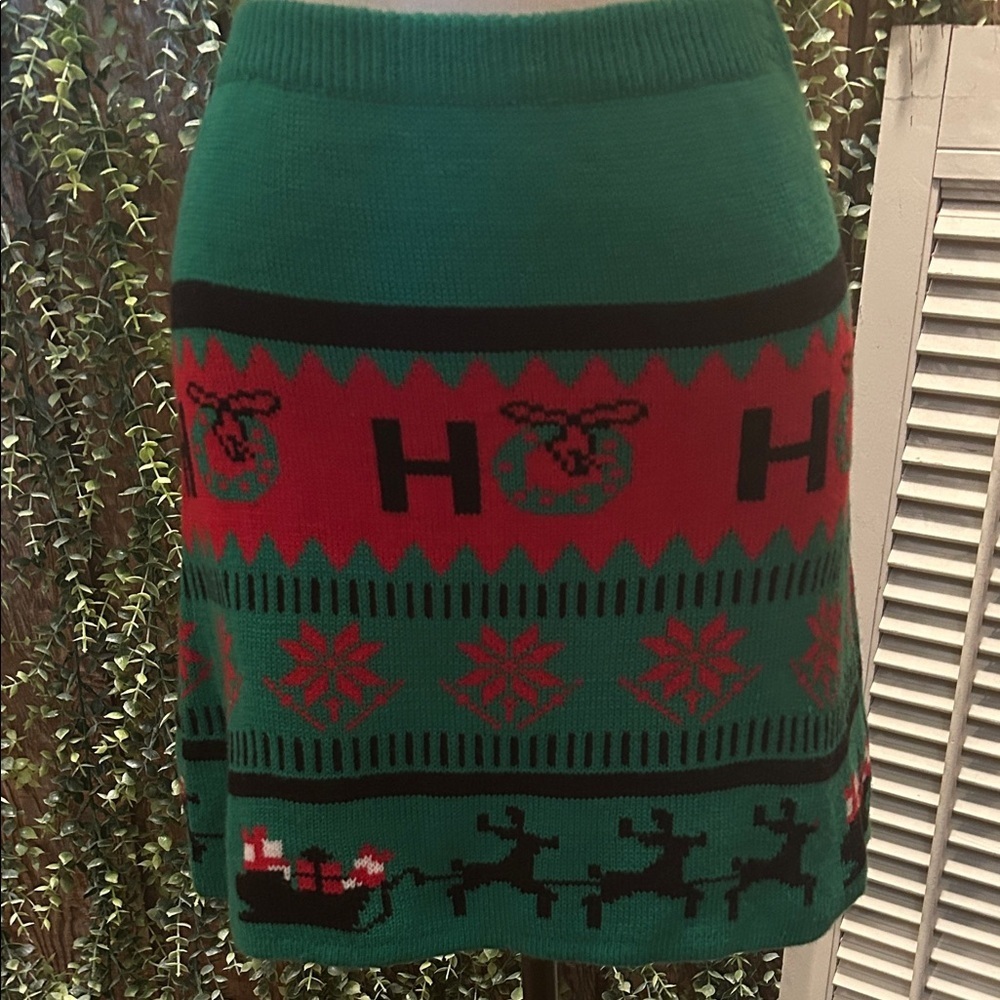 Festive Christmas Knit Skirt